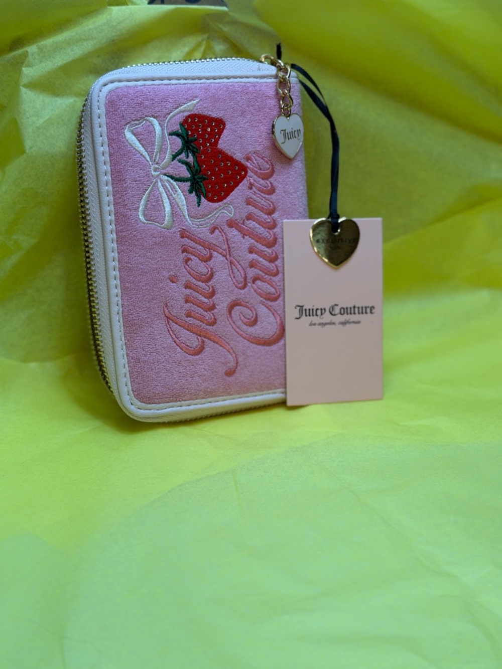 Juicy Couture Retro Strawberry Wallet, NWT